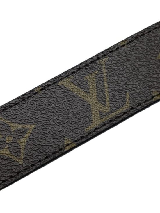 Louis Vuitton Belt Ceinture Monogram Canvas Brown Gold